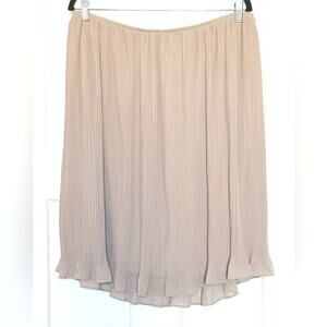 Alfred Angelo Pleated Skirt Size 18 Champagne / Light Tan